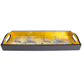 Lacquer Bar Tray, Zebras-Accessories-High Fashion Home