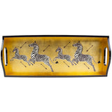 Lacquer Bar Tray, Zebras-Accessories-High Fashion Home