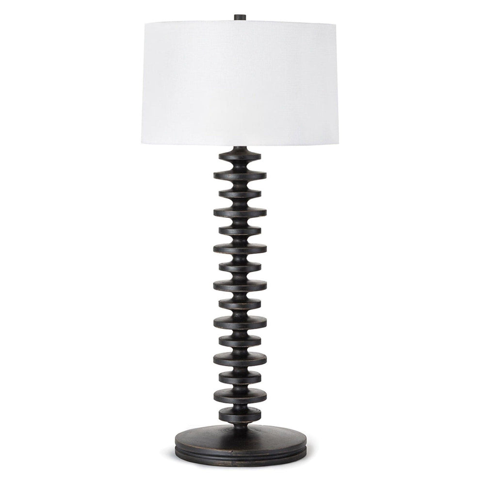 Fishbone Buffet Lamp, Ebony-Lighting-High Fashion Home