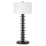 Fishbone Buffet Lamp, Ebony-Lighting-High Fashion Home