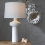 Sabina Table Lamp, Ivory-Lighting-High Fashion Home