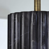 Tambour Marble Table Lamp, Black-Lighting-High Fashion Home