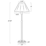 Polly Buffet Lamp, Black/Green