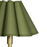 Polly Buffet Lamp, Natural Brass/Green
