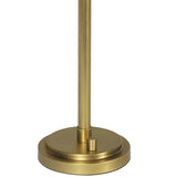 Polly Buffet Lamp, Natural Brass/Green