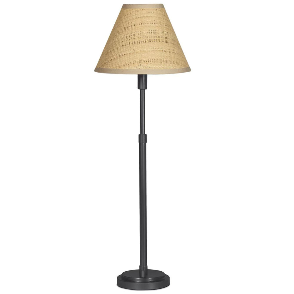 Polly Buffet Lamp, Black/Rattan
