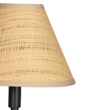 Polly Buffet Lamp, Black/Rattan