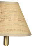 Polly Buffet Lamp, Natural Brass/Rattan