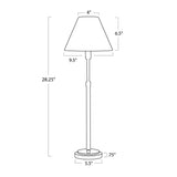 Polly Buffet Lamp, Natural Brass/Rattan