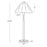 Polly Buffet Lamp, Black/White