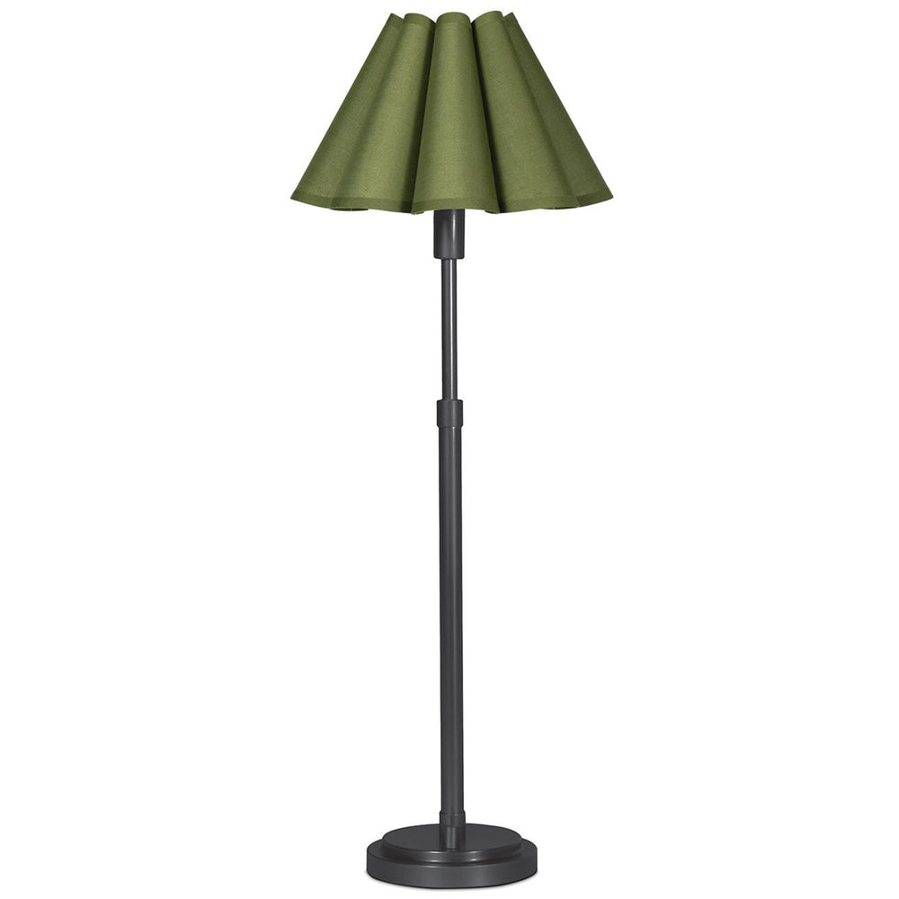 Polly Buffet Lamp, Blacken Brass/Olive