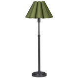 Polly Buffet Lamp, Blacken Brass/Olive