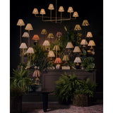 Polly Buffet Lamp, Blacken Brass/Mist Blue