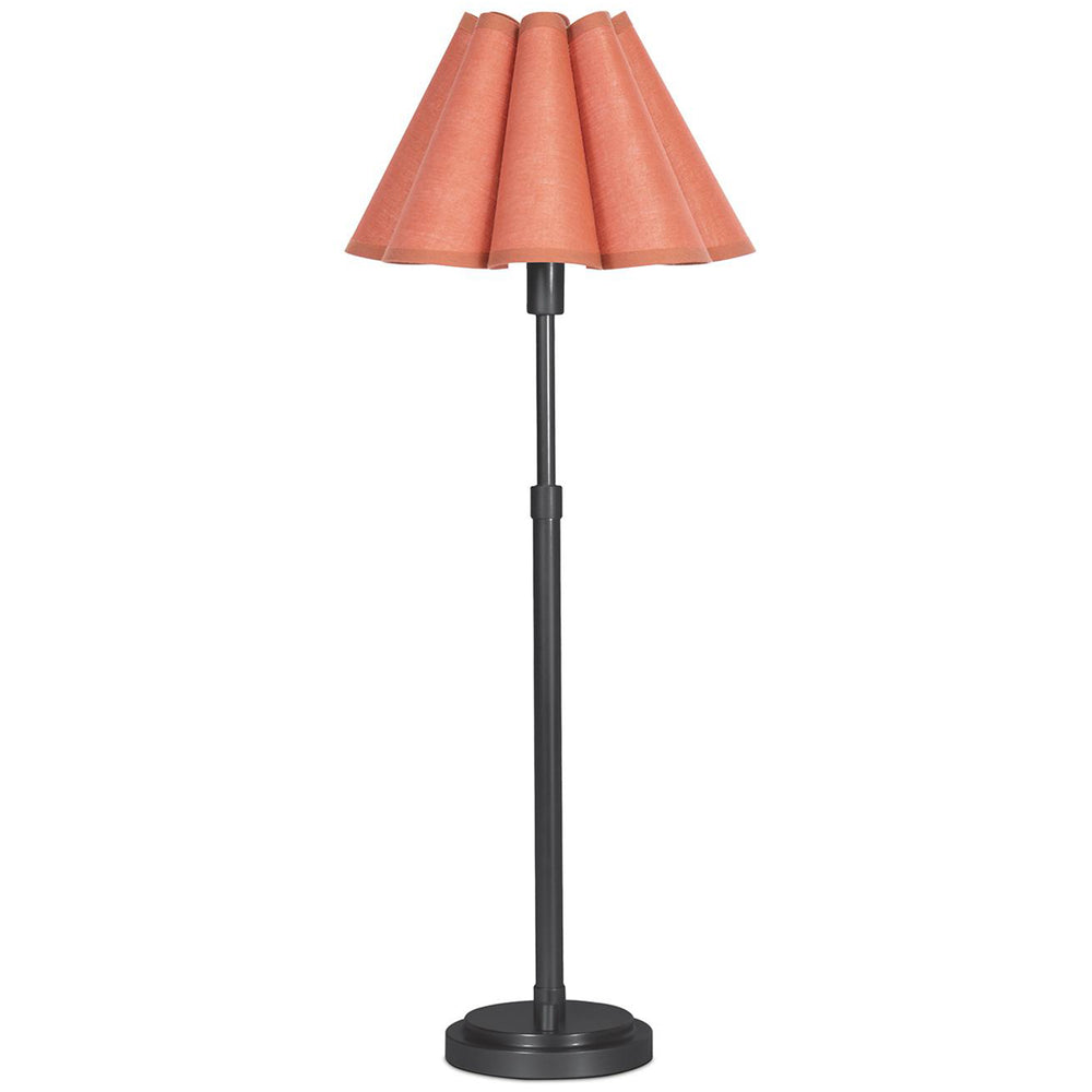 Polly Buffet Lamp, Blacken Brass/Wild Poppy