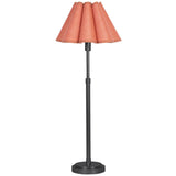 Polly Buffet Lamp, Blacken Brass/Wild Poppy