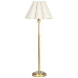 Polly Buffet Lamp, Natural Brass/Oyster