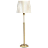 Polly Buffet Lamp, Natural Brass/Oyster Wave