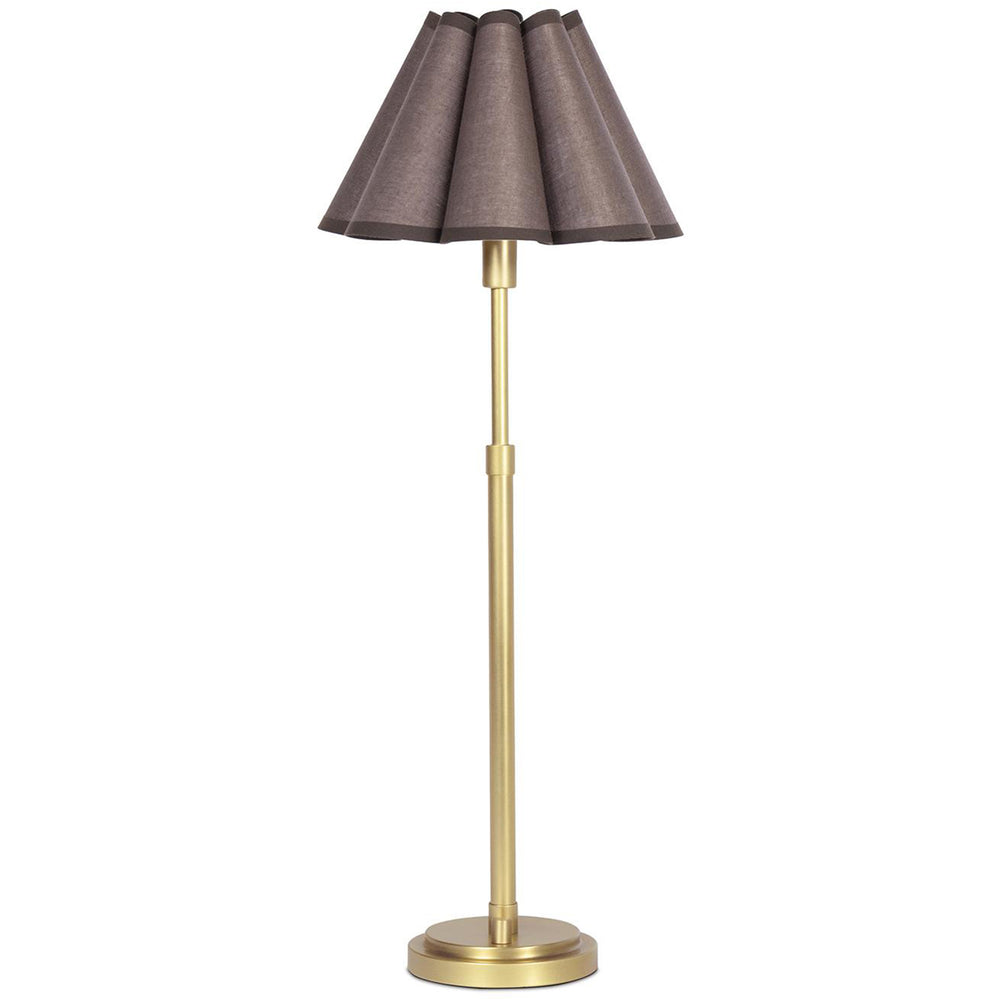 Polly Buffet Lamp, Natural Brass/Umber