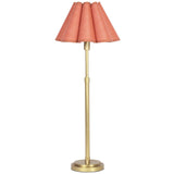 Polly Buffet Lamp, Natural Brass/Wild Poppy