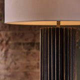 Zara Table Lamp, Blacken Zinc-Lighting-High Fashion Home