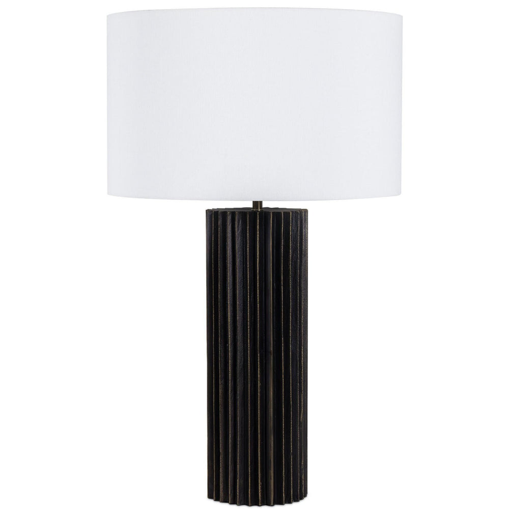 Zara Table Lamp, Blacken Zinc-Lighting-High Fashion Home
