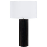 Zara Table Lamp, Blacken Zinc-Lighting-High Fashion Home