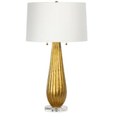 Claire Table Lamp, Gold Leaf