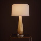 Claire Table Lamp, Gold Leaf