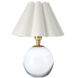 Giorgio Crystal Mini Lamp, Natural Brass/White-Lighting-High Fashion Home