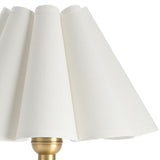 Giorgio Crystal Mini Lamp, Natural Brass/White-Lighting-High Fashion Home