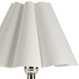 Giorgio Crystal Mini Lamp, Polished Nickel/White-Lighting-High Fashion Home
