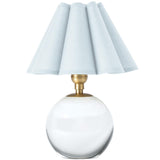 Giorgio Crystal Mini Lamp, Natural Brass/Mist Blue