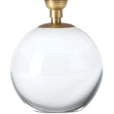 Giorgio Crystal Mini Lamp, Natural Brass/Mist Blue