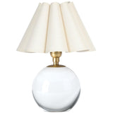 Giorgio Crystal Mini Lamp, Natural Brass/Oyster