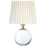 Giorgio Crystal Mini Lamp, Natural Brass/Oyster Wave