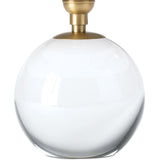Giorgio Crystal Mini Lamp, Natural Brass/Heritage Plaid