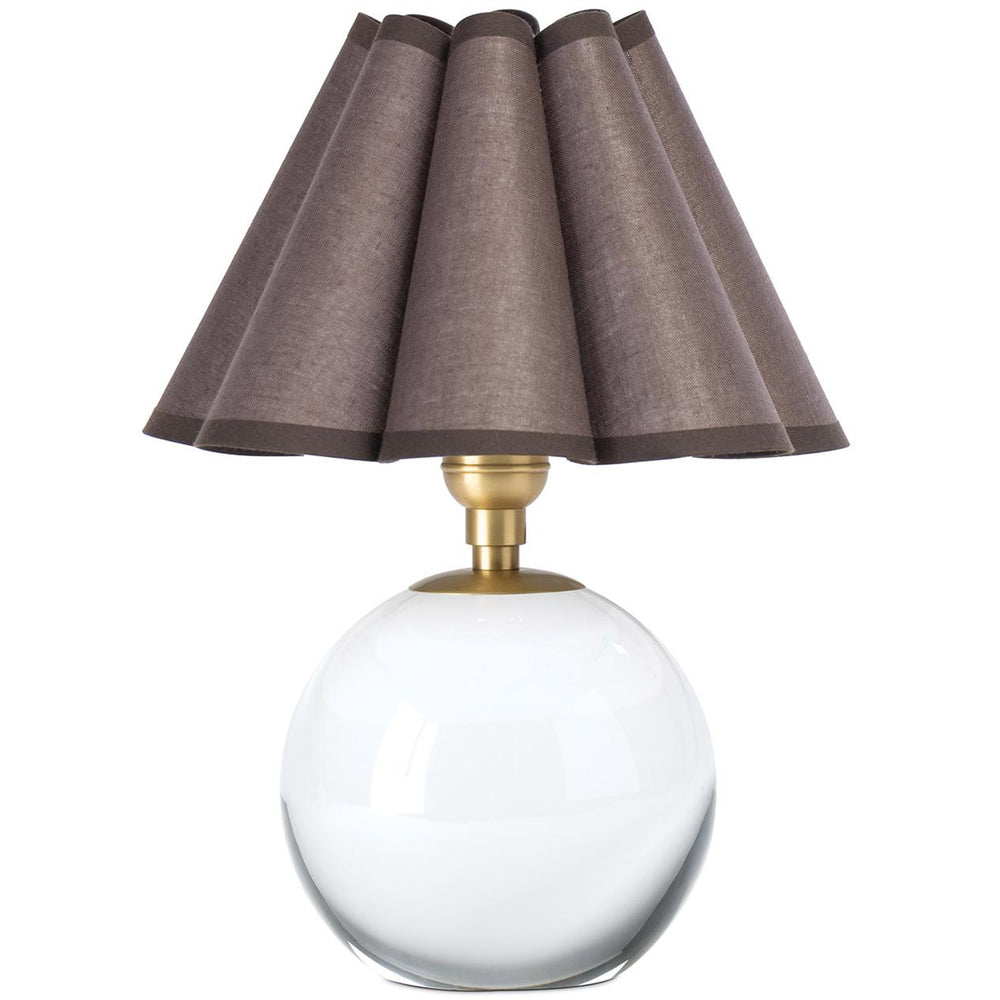 Giorgio Crystal Mini Lamp, Natural Brass/Umber