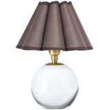 Giorgio Crystal Mini Lamp, Natural Brass/Umber