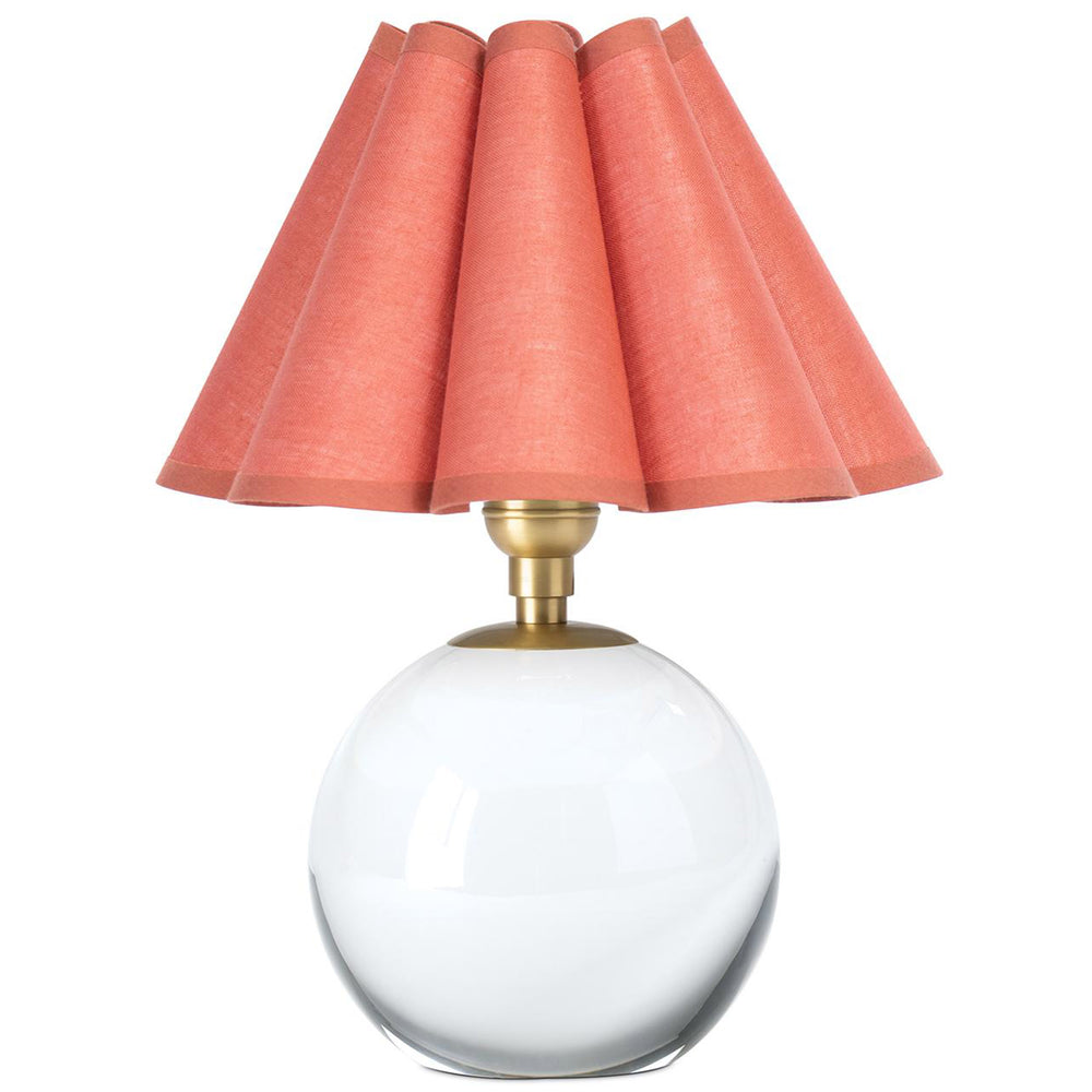 Giorgio Crystal Mini Lamp, Natural Brass/Wild Poppy