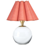 Giorgio Crystal Mini Lamp, Natural Brass/Wild Poppy