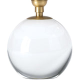 Giorgio Crystal Mini Lamp, Natural Brass/Wild Poppy