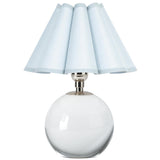 Giorgio Crystal Mini Lamp, Polished Nickel/Mist Blue