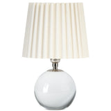 Giorgio Crystal Mini Lamp, Polished Nickel/Oyster Wave