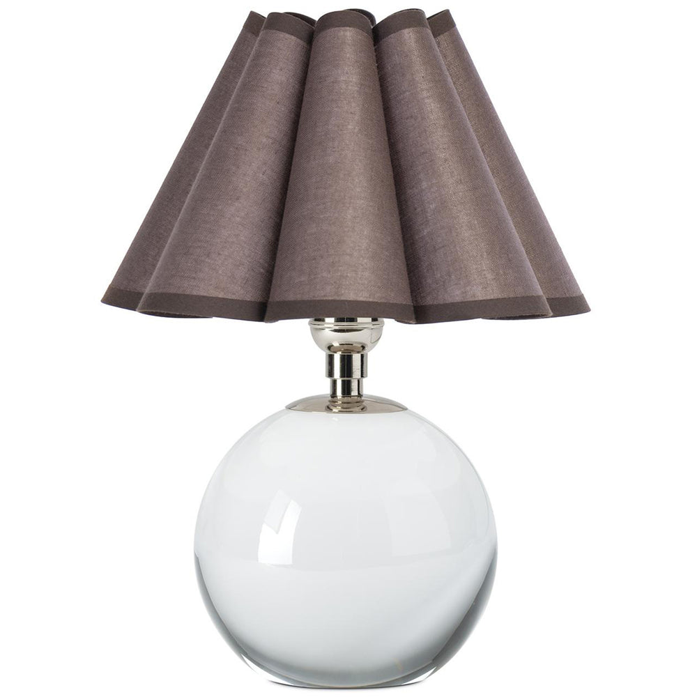Giorgio Crystal Mini Lamp, Polished Nickel/Umber