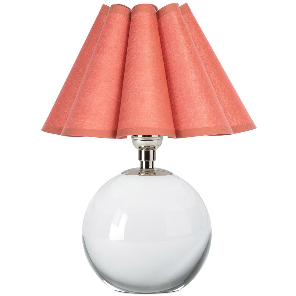Giorgio Crystal Mini Lamp, Polished Nickel/Wild Poppy