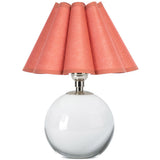 Giorgio Crystal Mini Lamp, Polished Nickel/Wild Poppy