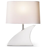 Fin Crystal Table Lamp, Clear-Lighting-High Fashion Home