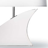 Fin Crystal Table Lamp, Clear-Lighting-High Fashion Home