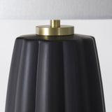 Crocus Ceramic Table Lamp, Black-Lighting-High Fashion Home