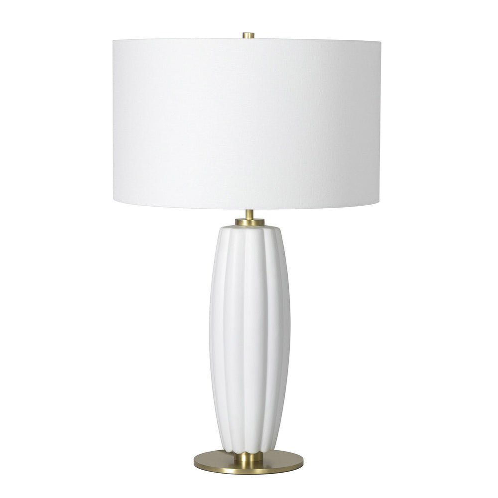 Crocus Ceramic Table Lam, White-Lighting-High Fashion Home